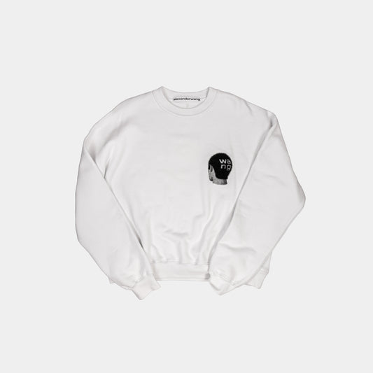 Alexander Wang Classic Crewneck With Buzz Cut Print