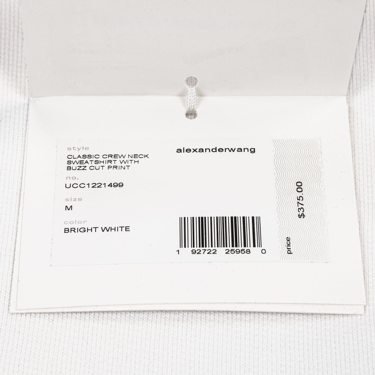 Alexander Wang Classic Crewneck With Buzz Cut Print