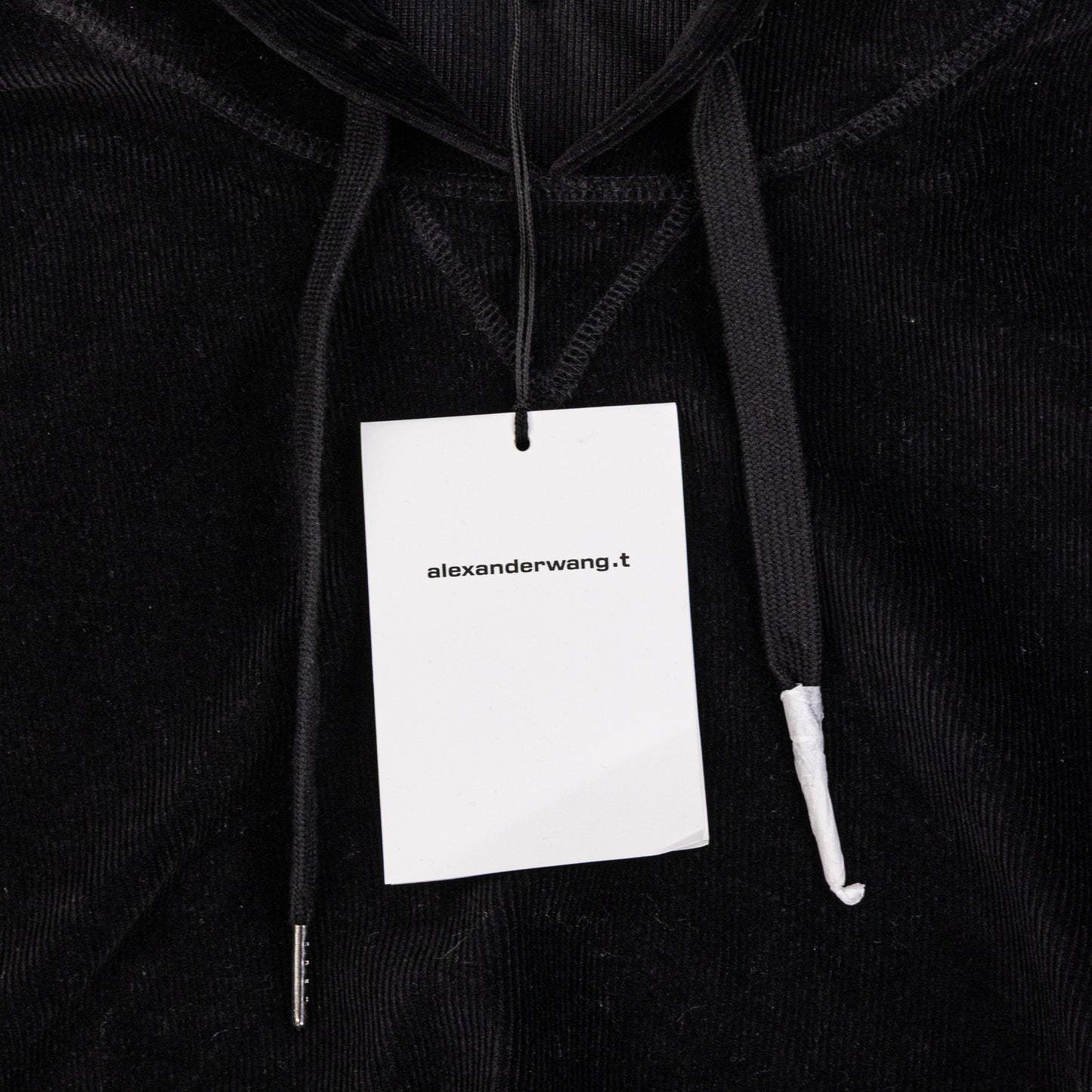 Alexander Wang Stretch Corduroy Cap Sleeve Hoodie