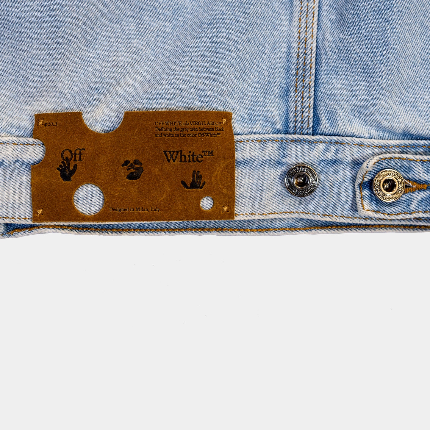 Off White Print Arrows Denim Jacket