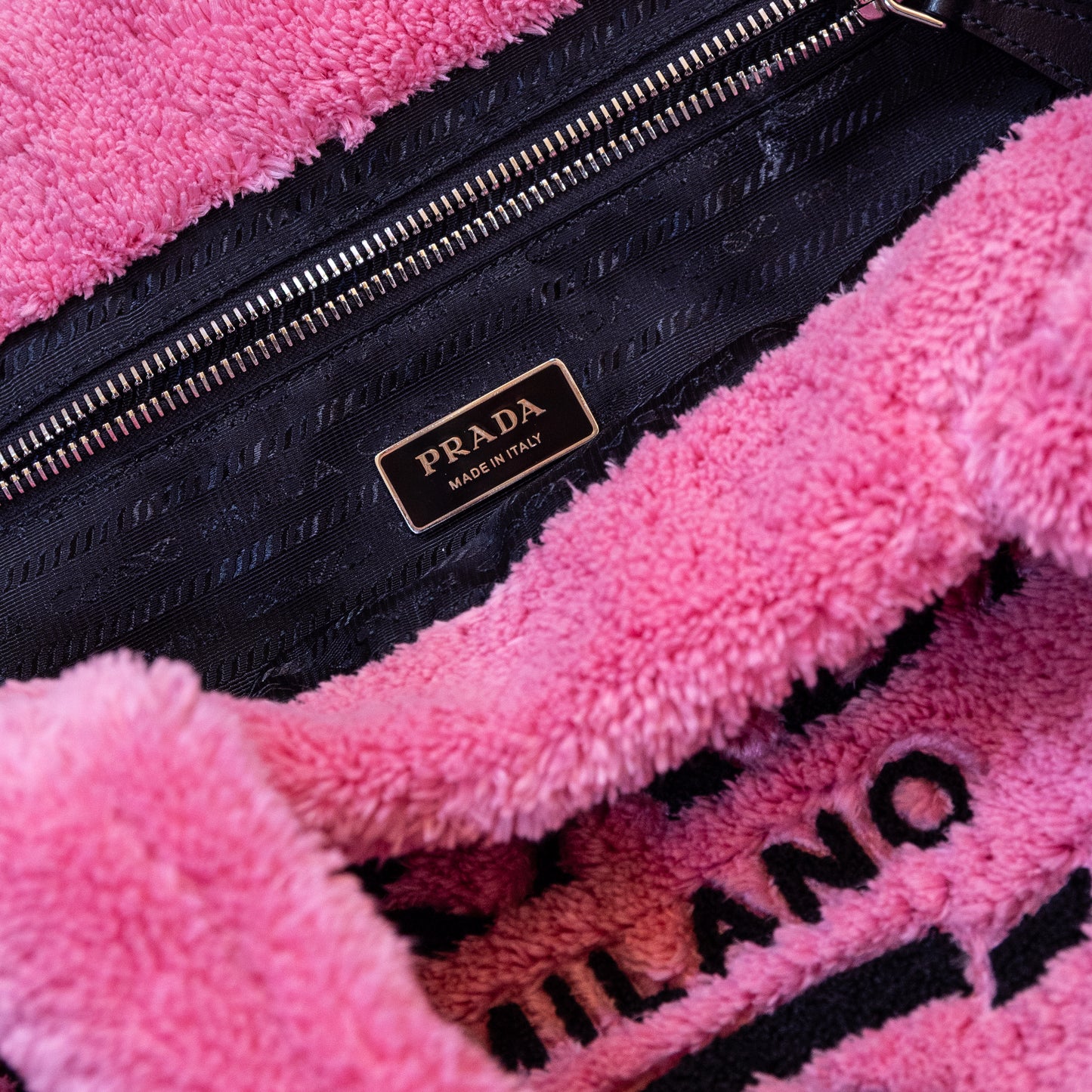 Prada Pink Terry Tote