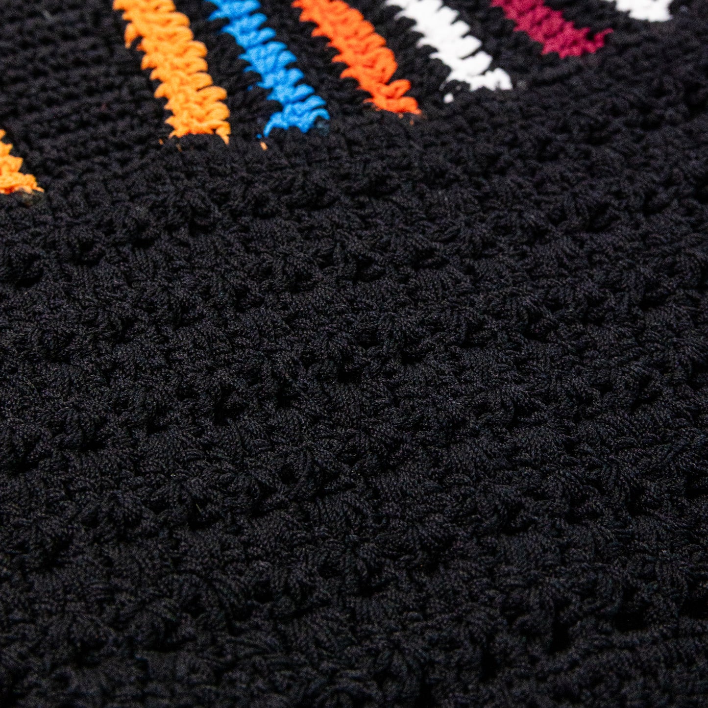 Sandro Fenda Multicolor Crochet Stripe Crop Top