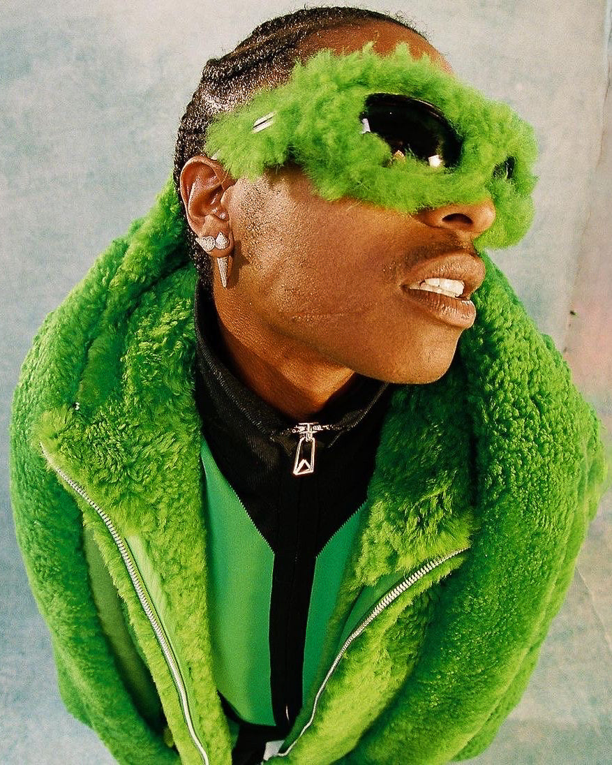 Bottega Veneta X Daniel Lee Lamb Fur Shearling Green Grinch Jacket