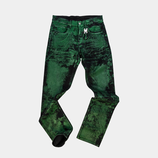 1017 ALYX 9SM Green Paint Denim
