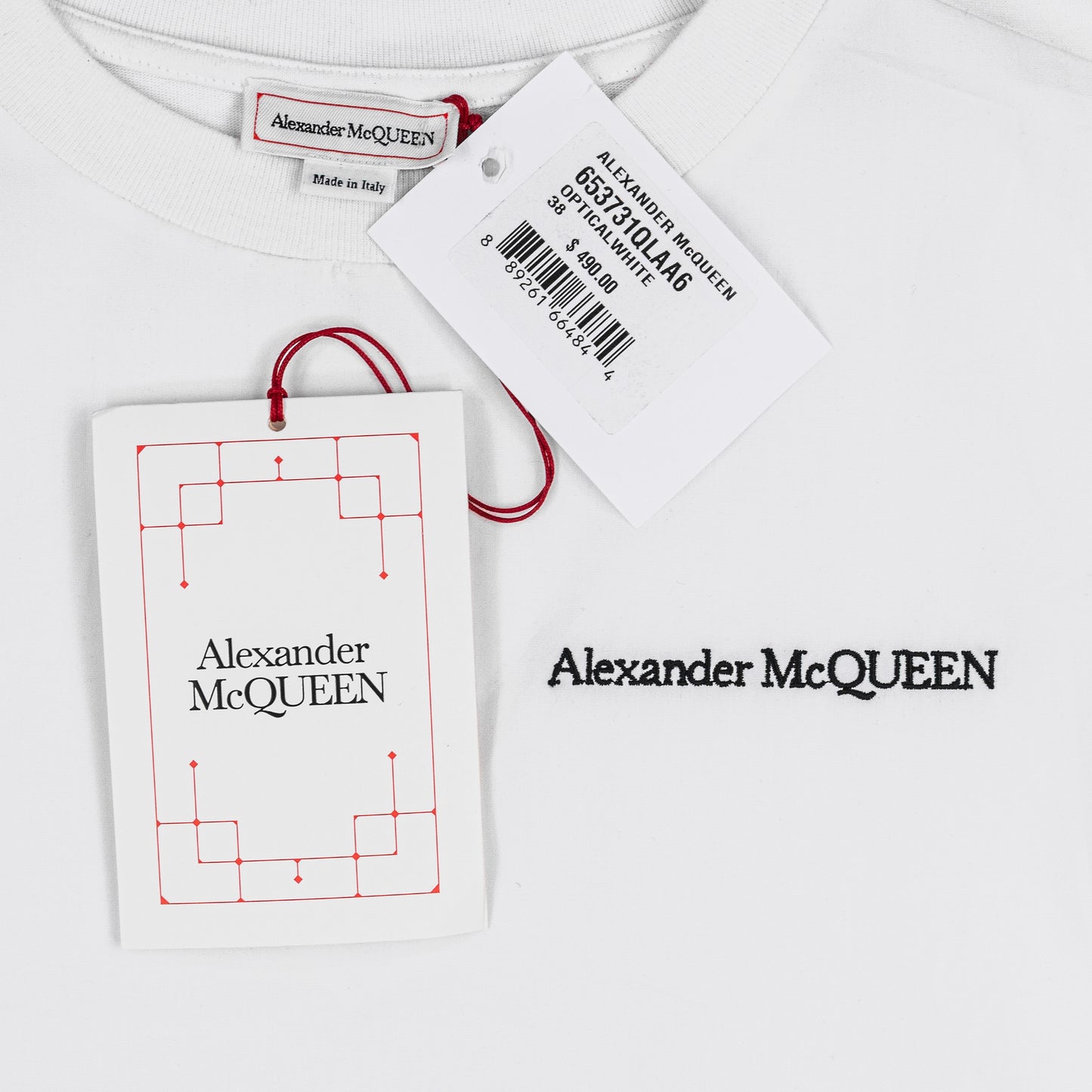 Alexander McQueen Embroided Logoed T-shirt