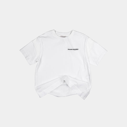 Alexander McQueen Embroided Logoed T-shirt