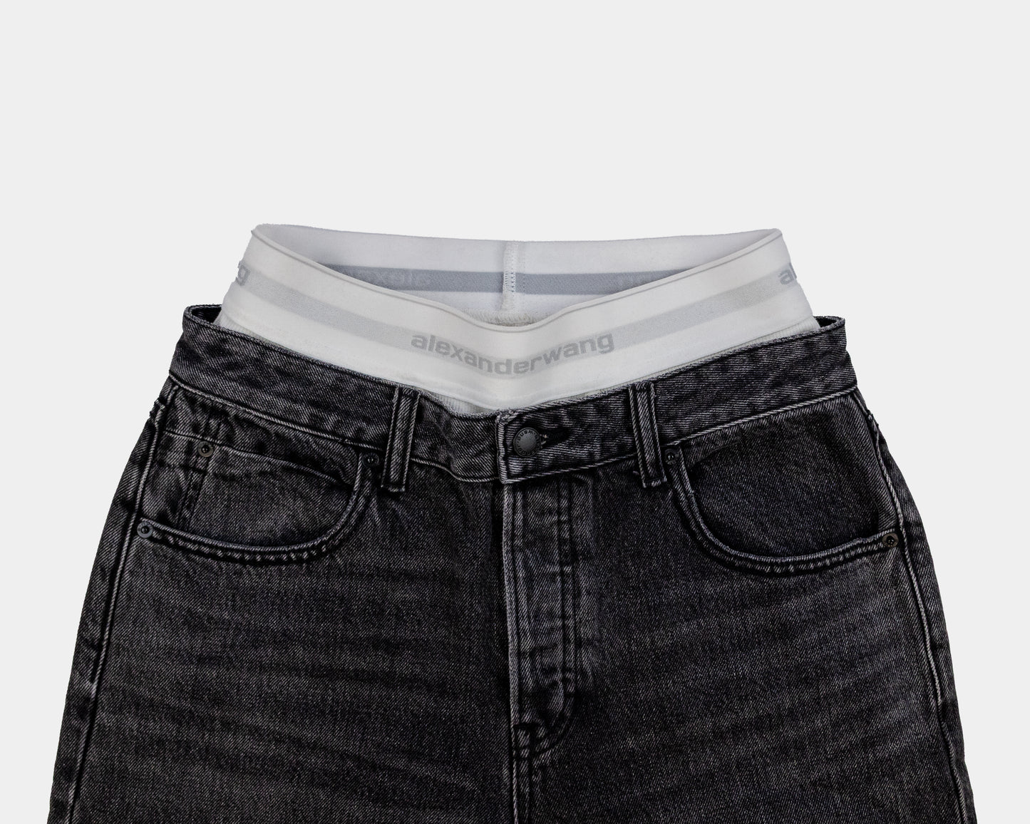 Alexander Wang Black Brief Layer Jeans