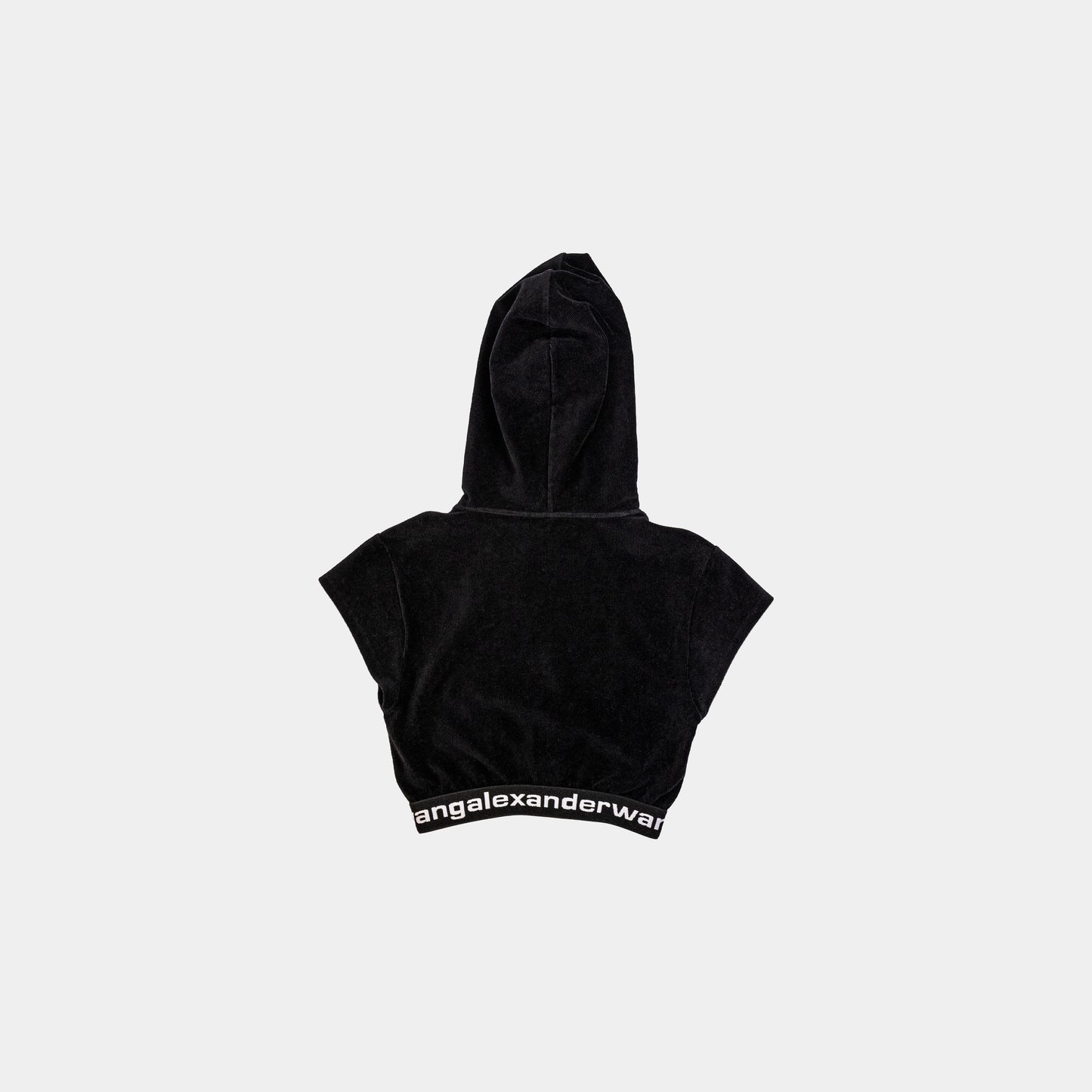 Alexander Wang Stretch Corduroy Cap Sleeve Hoodie