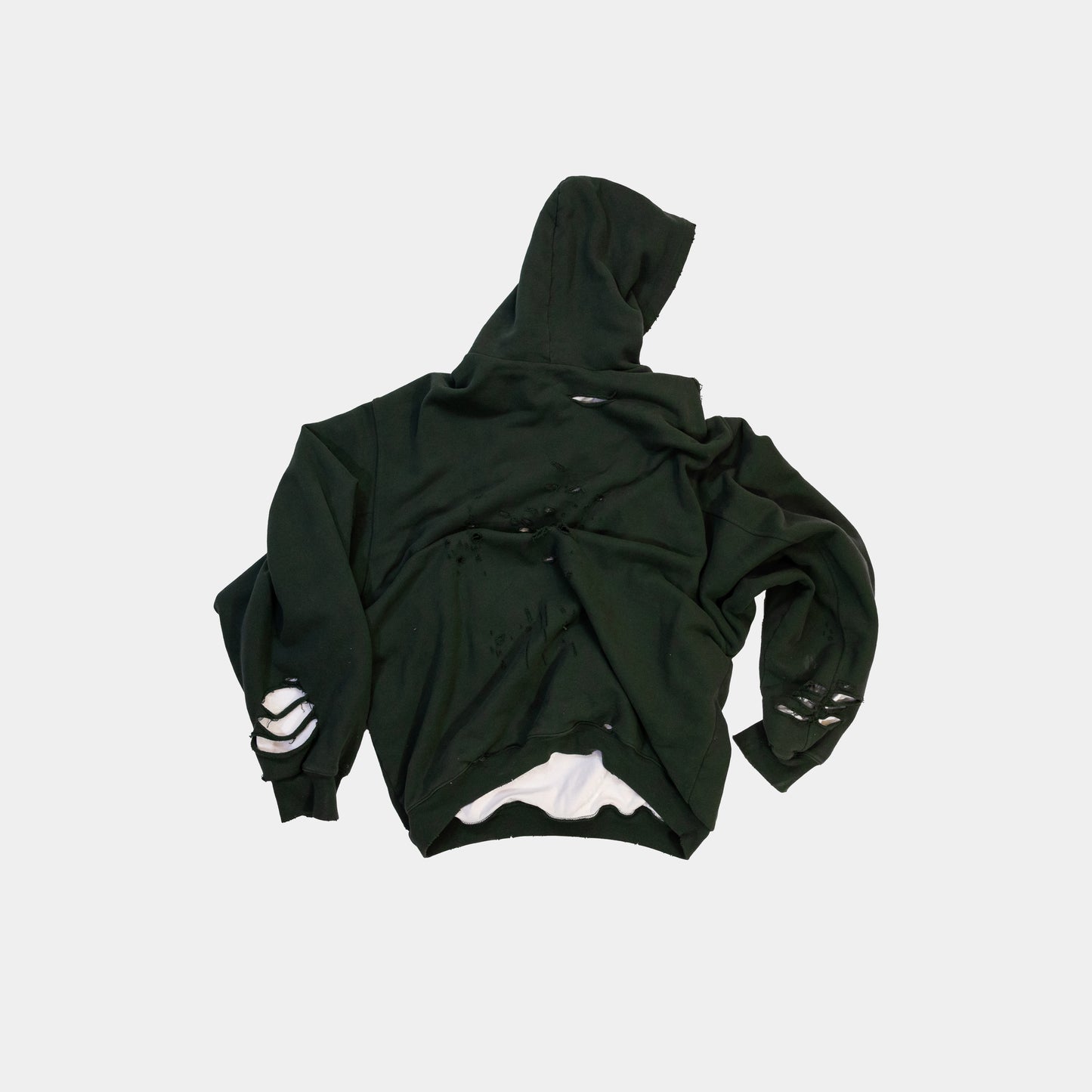 Balenciaga Destroyed Logo Hoodie