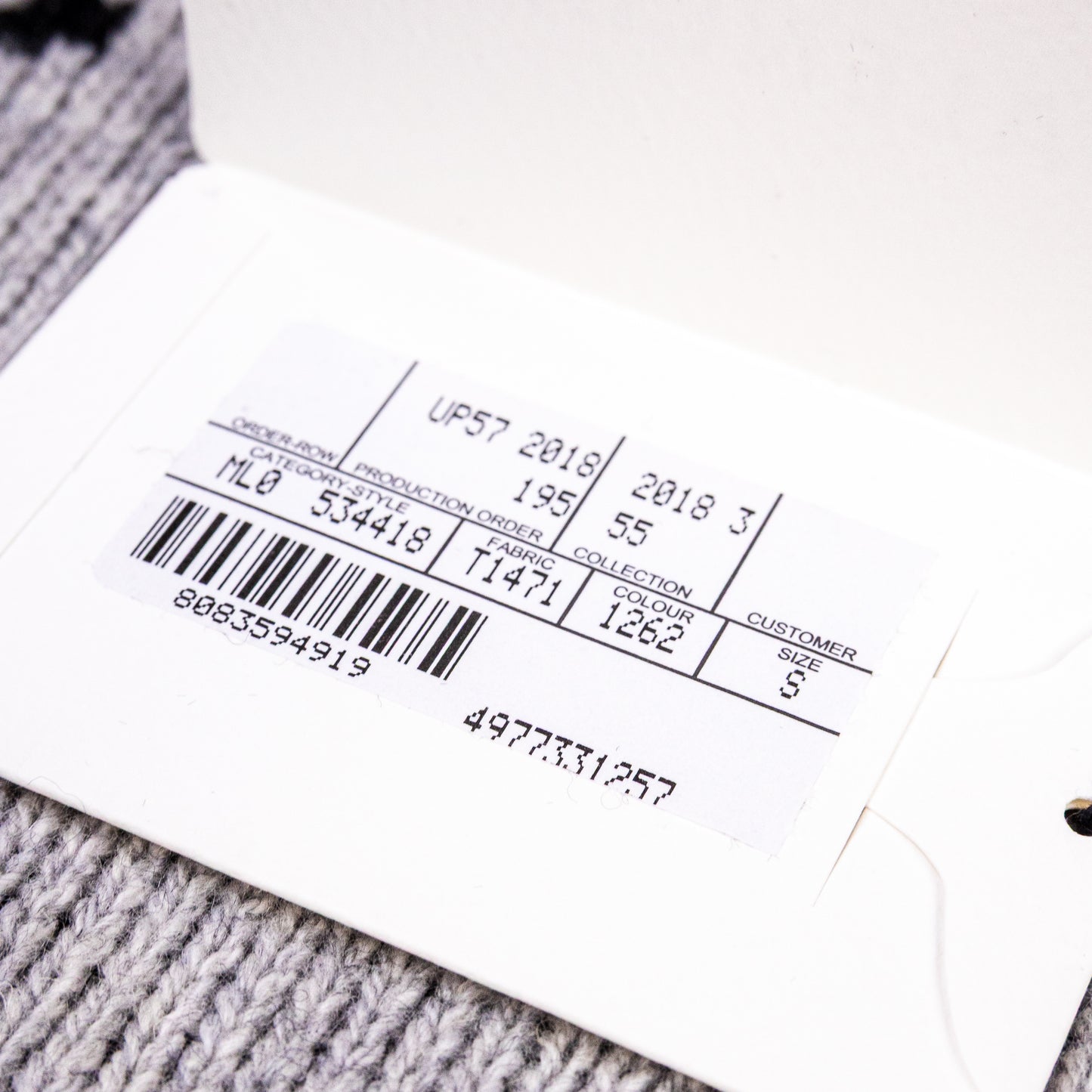 Balenciaga Wool Overall Logo Crewneck