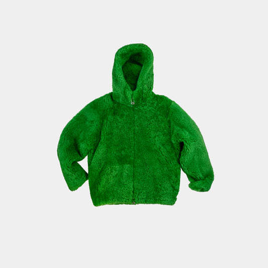 Bottega Veneta X Daniel Lee Lamb Fur Shearling Green Grinch Jacket