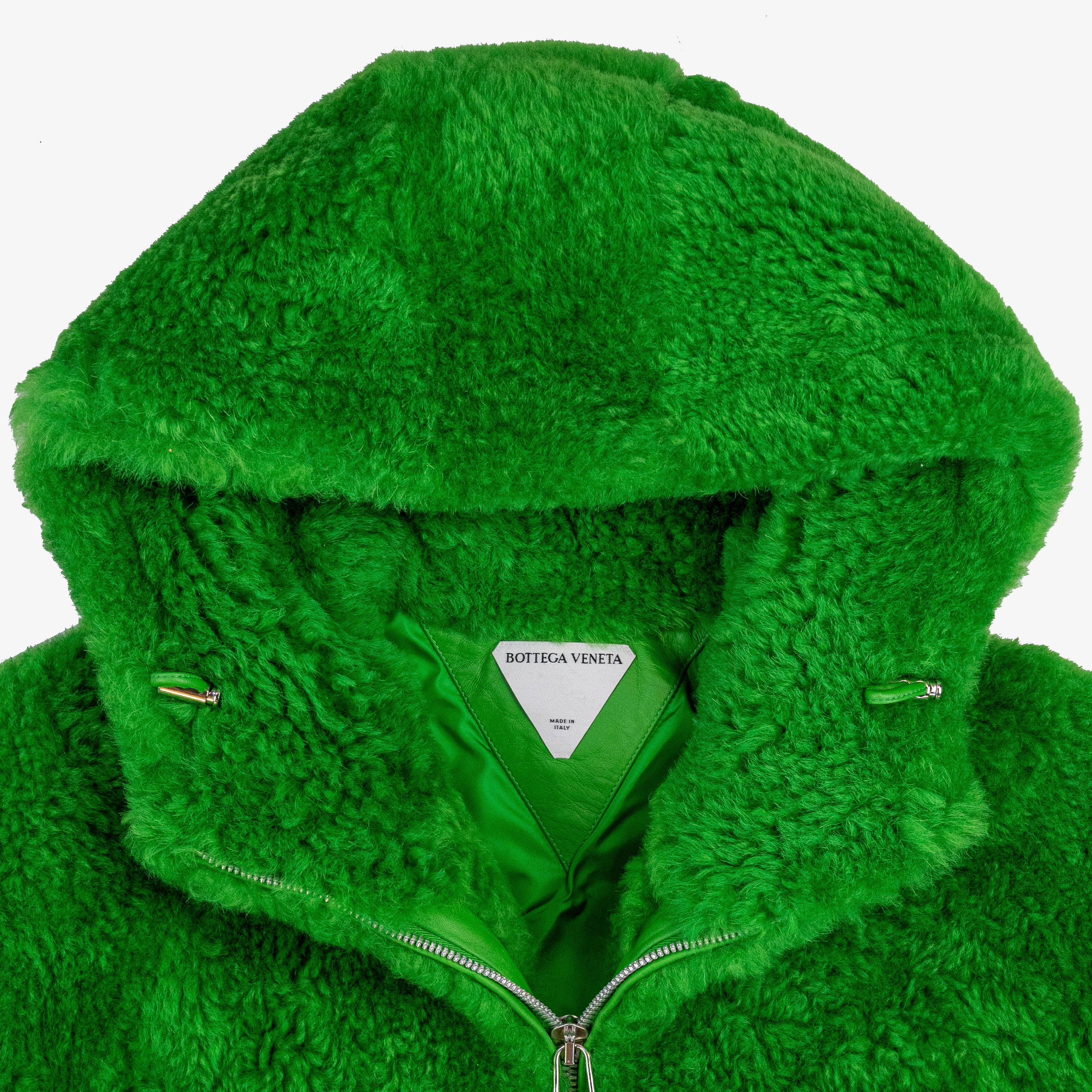 Bottega Veneta X Daniel Lee Lamb Fur Shearling Green Grinch Jacket