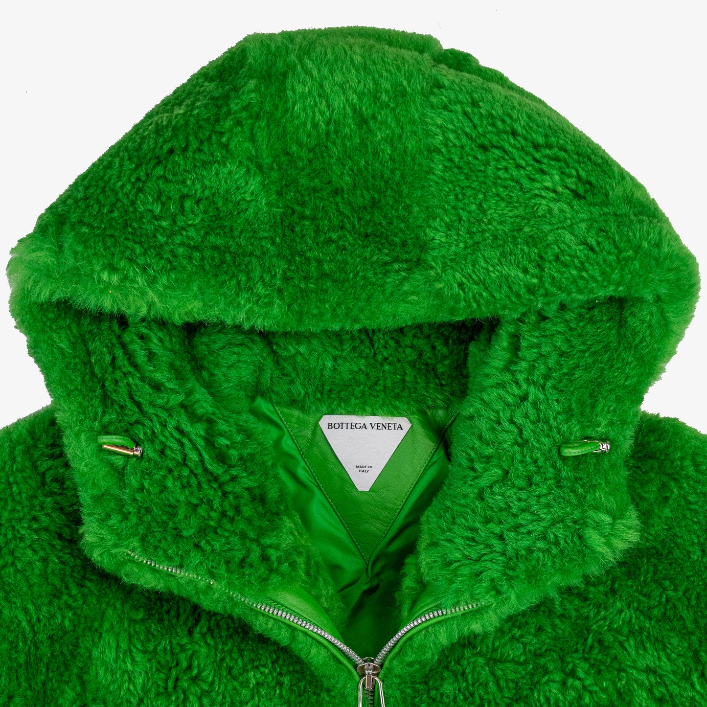 Bottega Veneta X Daniel Lee Lamb Fur Shearling Green Grinch Jacket