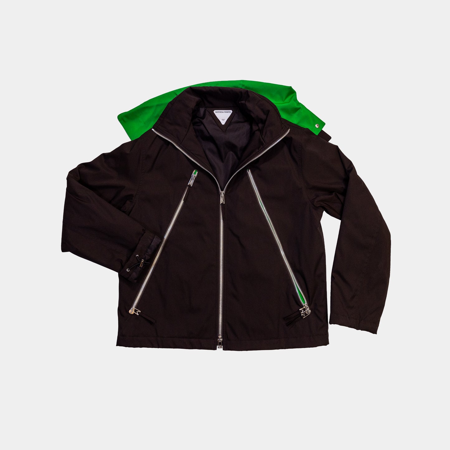 Bottega Veneta Men's Concealed Zip-up Jacket