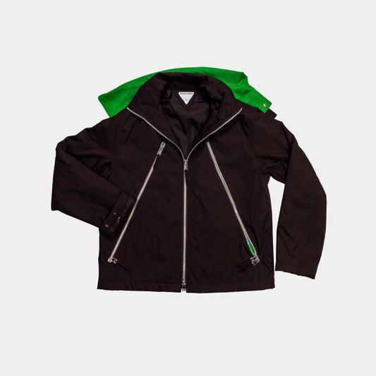 Bottega Veneta Men's Concealed Zip-up Jacket