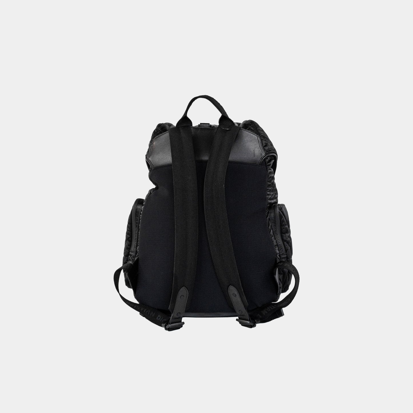 Christian Dior Nylon Cannage Saddle Backpack