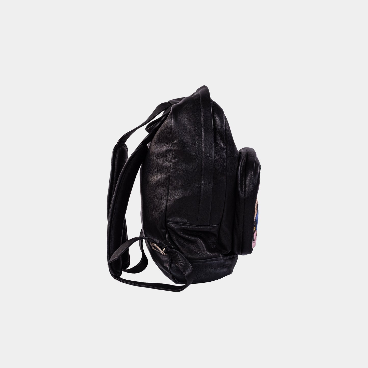 Chrome Hearts Leather Multicolor Cross Patch Backpack