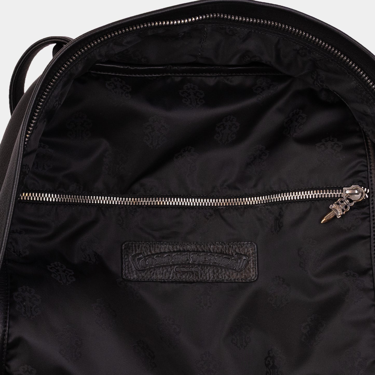 Chrome Hearts Leather Multicolor Cross Patch Backpack
