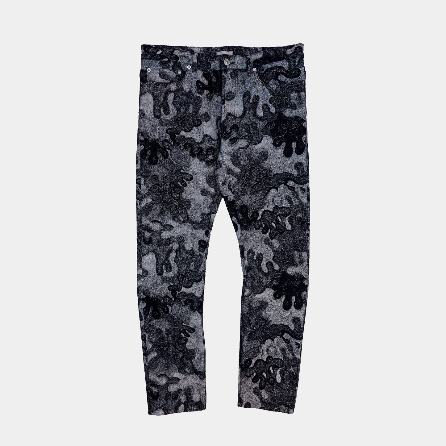 Dior X Peter Doig Camo Cuffed Jeans