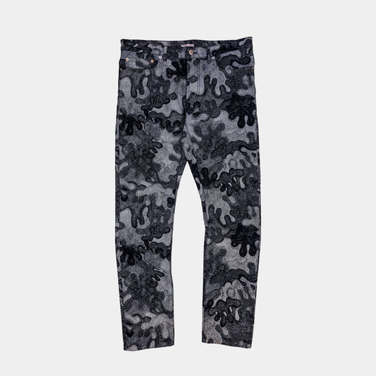 Dior X Peter Doig Camo Cuffed Jeans