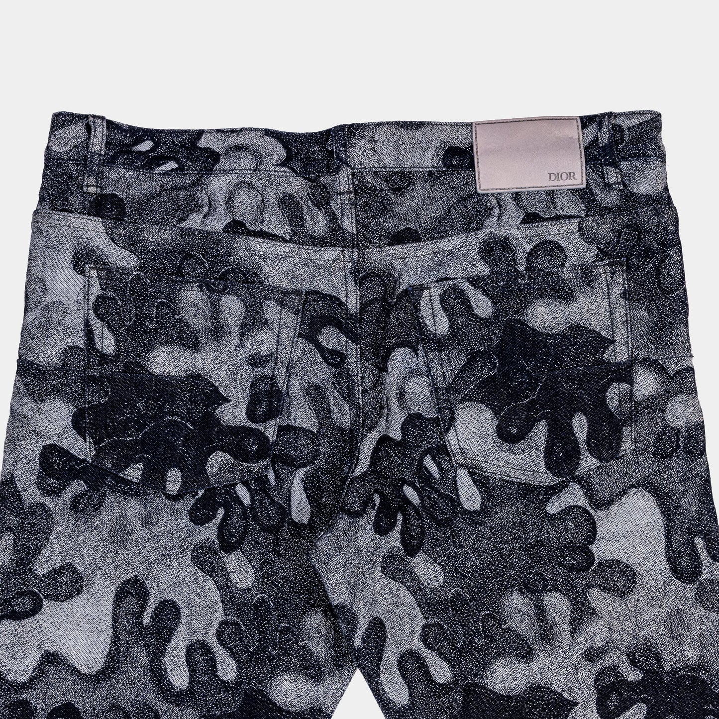 Dior X Peter Doig Camo Cuffed Jeans