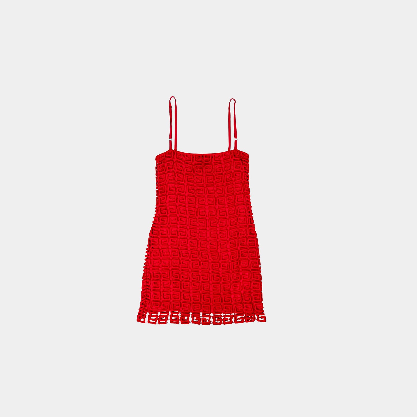 Givenchy Red 4G Guipure Dress