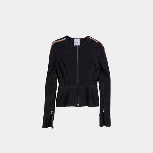 Herve Leger Body Contour Zipper Jacket