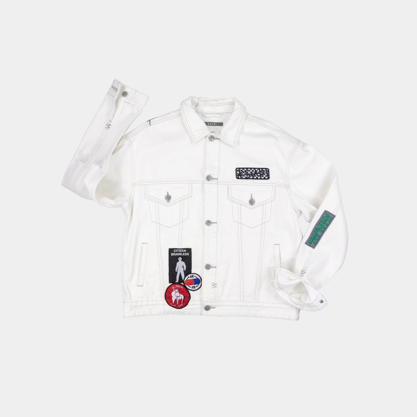 Ksubi OH G Jacket Retox White