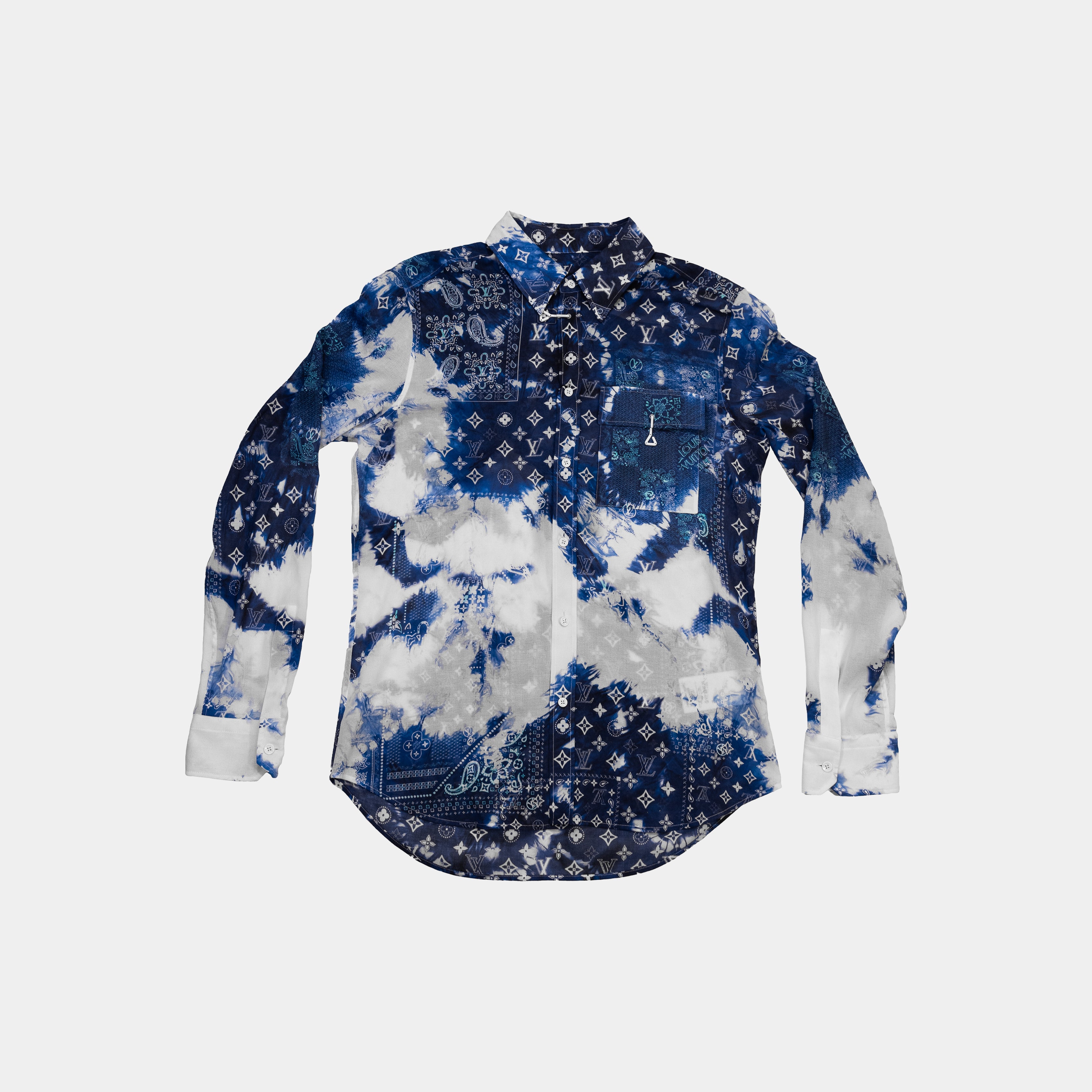 Louis Vuitton Monogram Bandana Hook Detail LS Shirt – Kenny Nyc