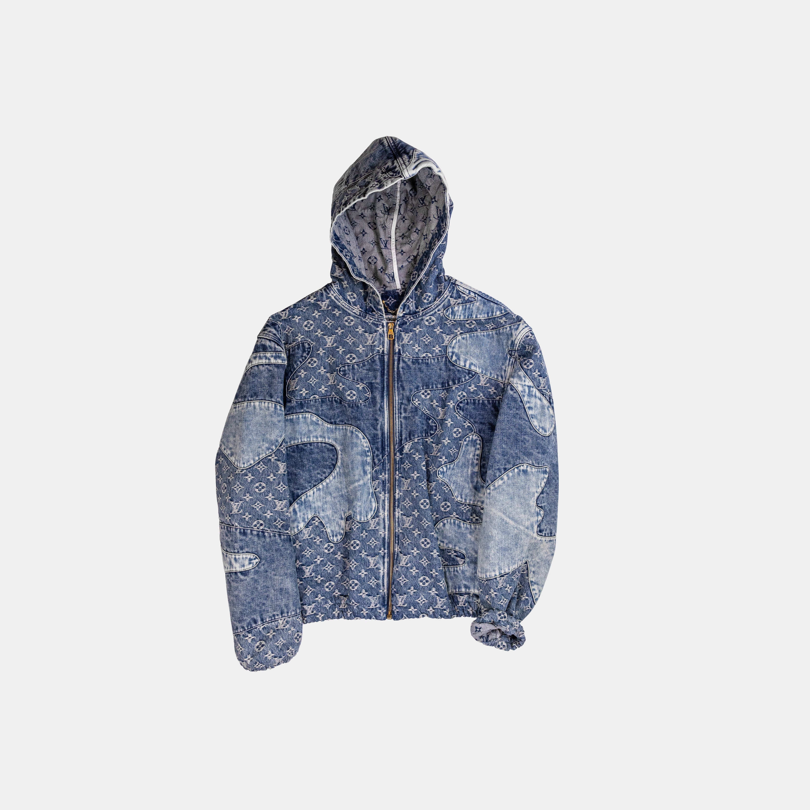 Louis Vuitton X Nigo Denim Patch Work Hooded Jacket – Kenny Nyc