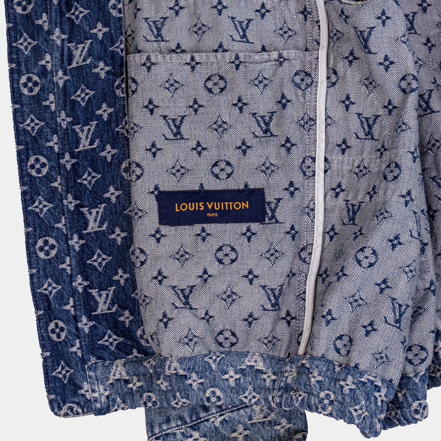 Louis Vuitton X Nigo Denim Patch Work Hooded Jacket