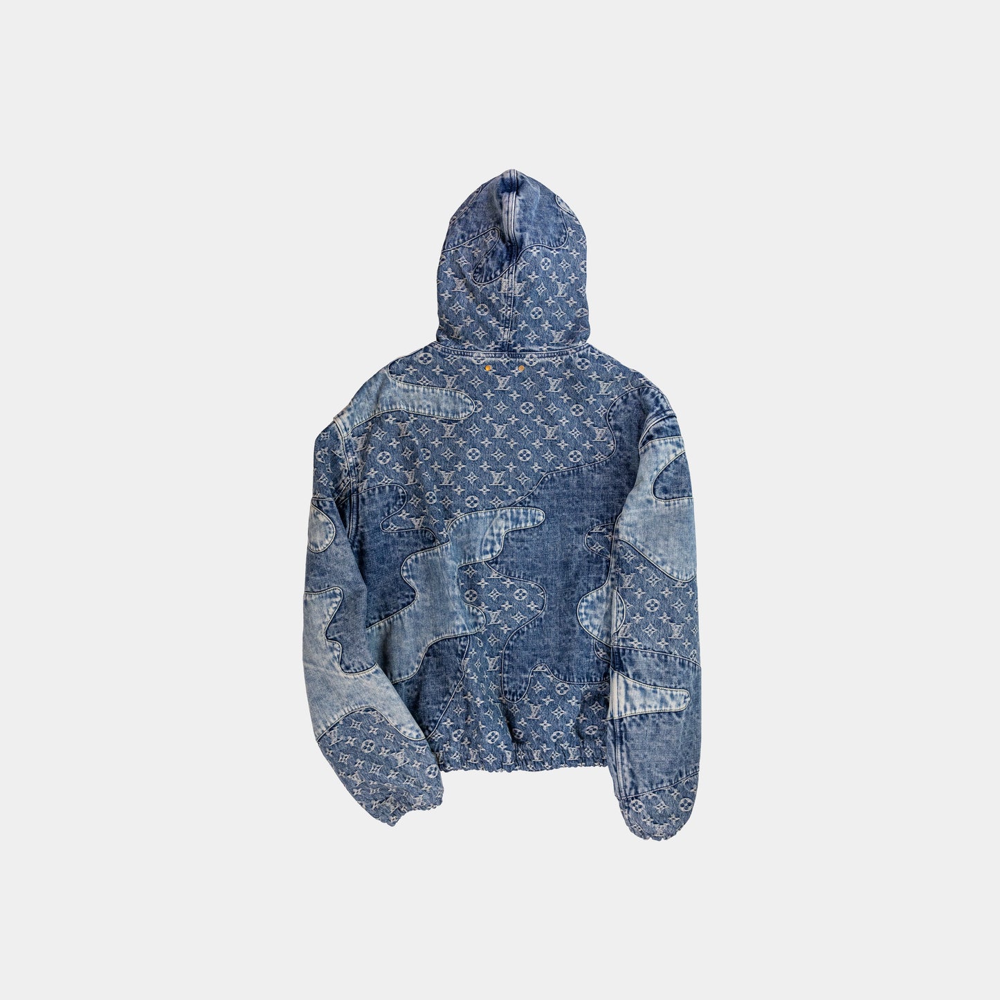 Louis Vuitton X Nigo Denim Patch Work Hooded Jacket
