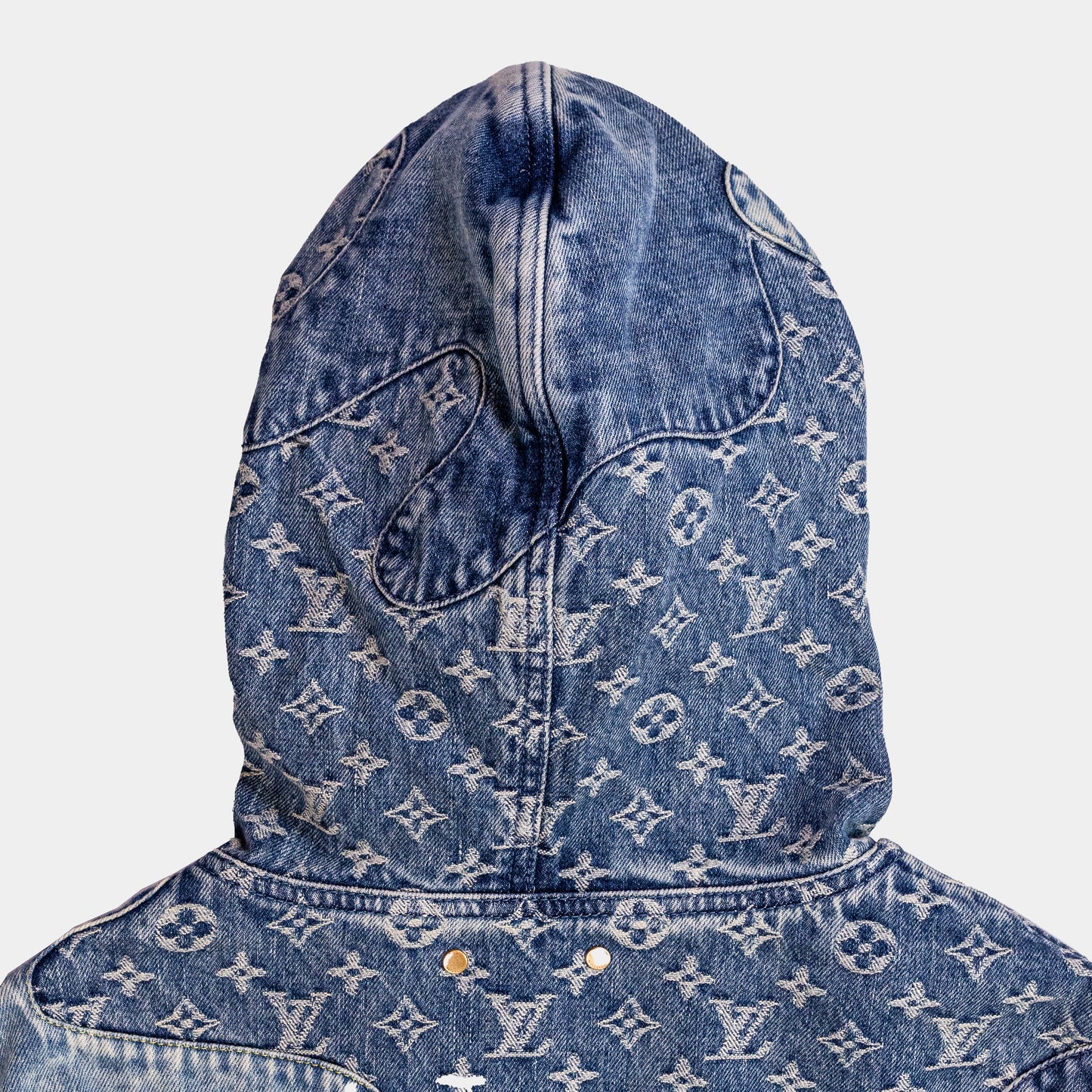 Louis Vuitton X Nigo Denim Patch Work Hooded Jacket