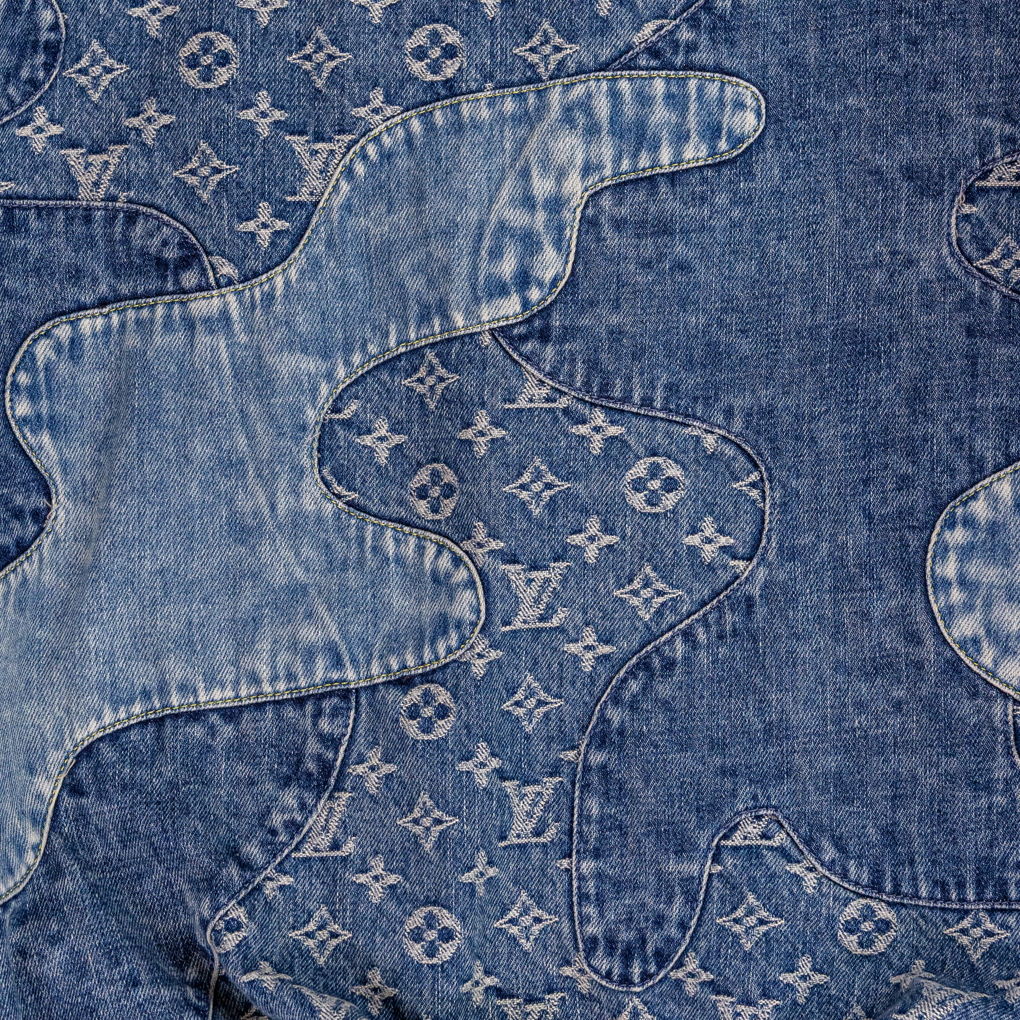 Louis Vuitton X Nigo Denim Patch Work Hooded Jacket – Kenny Nyc