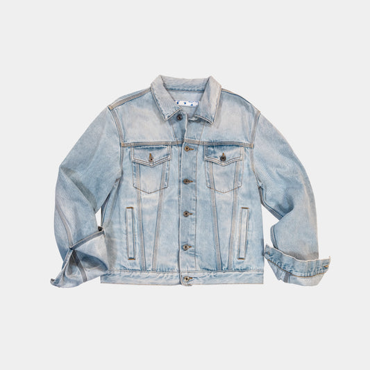 Off White Print Arrows Denim Jacket