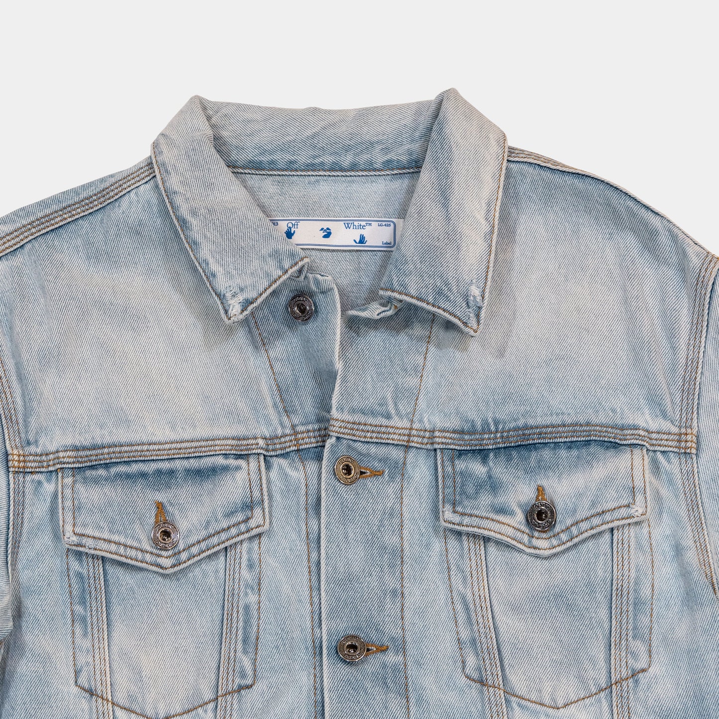 Off White Print Arrows Denim Jacket