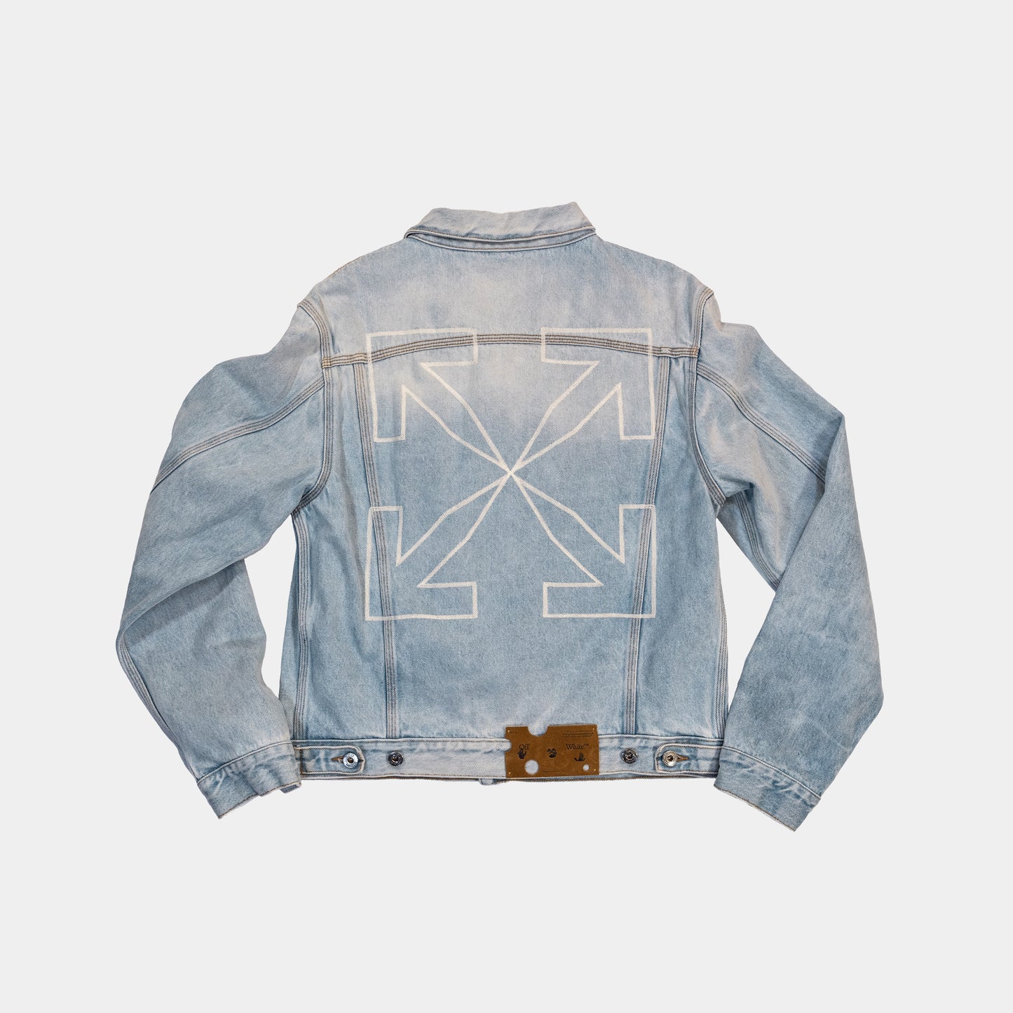 Off White Print Arrows Denim Jacket