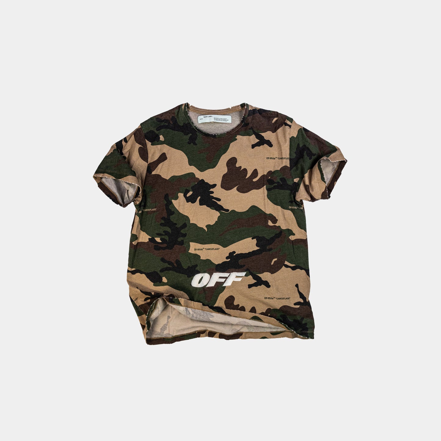 Off White c/o Virgil Abloh Camo Slim Tee