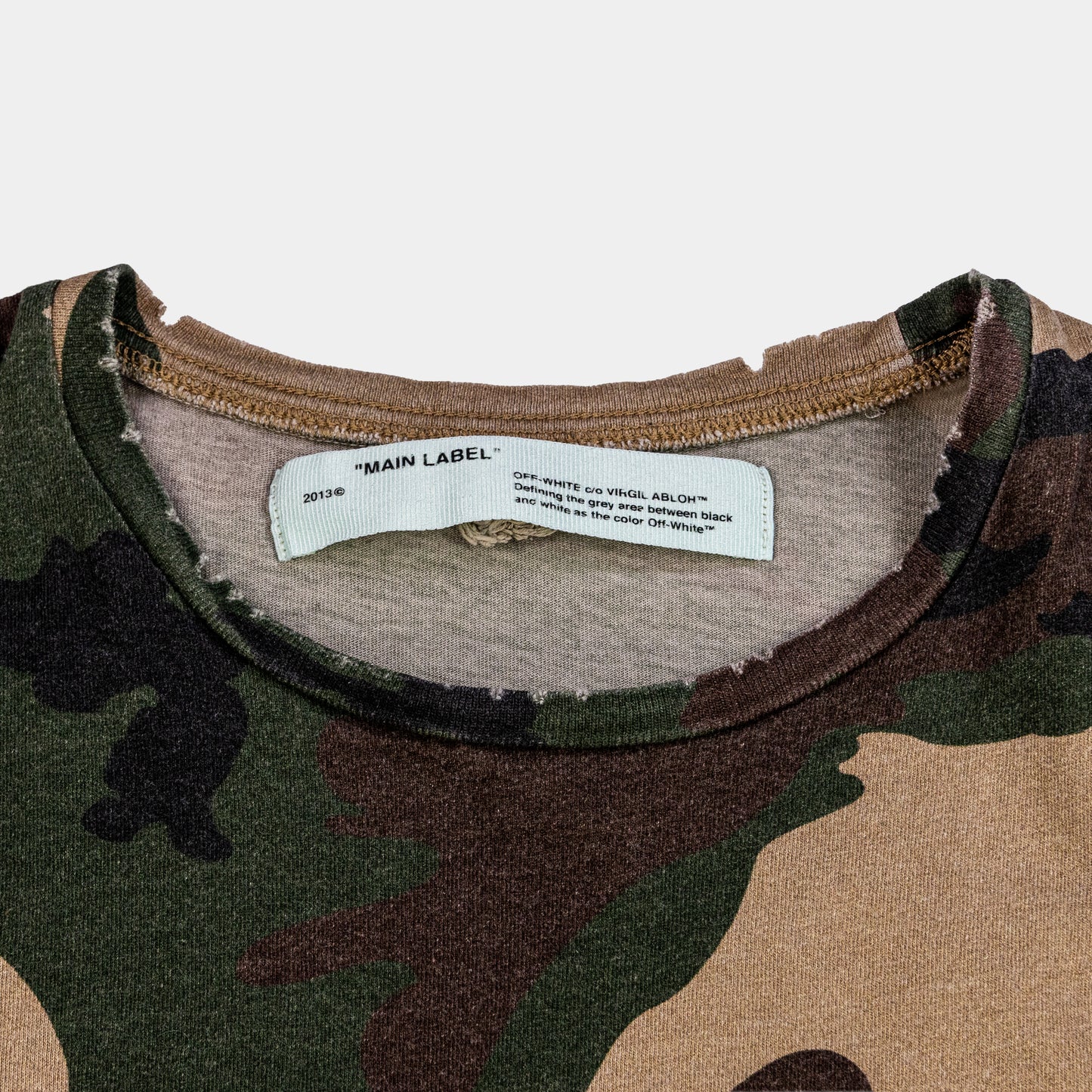 Off White c/o Virgil Abloh Camo Slim Tee