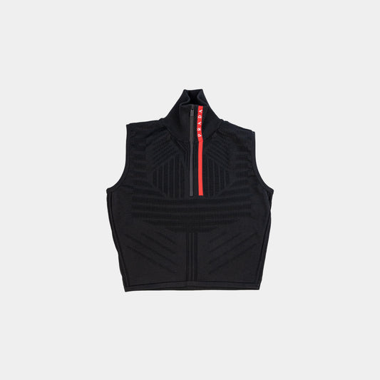 Prada Tech Rec Re-Nylon Piqué Sleeveless Top