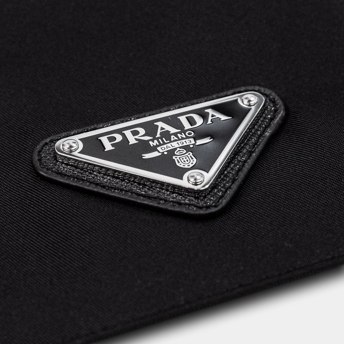 Prada Logo Plaque Re-Nylon Crop Top
